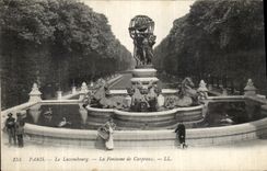 CPA Paris Le Luxembourg La Fontaine de Carpeaux
