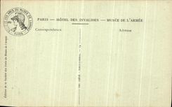 VINTAGE POSTCARD Museum of L Armed Room of the Great War German Flags taken on L enemy Militaria