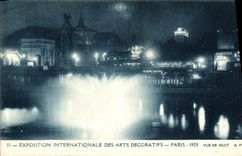 CPA Exposition Internationale Des Arts Decoratifs 1925 Vue de nuit
