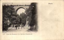 CPA Paris Pont de Briques des Buttes Chaumont