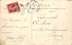 VINTAGE POSTCARD Paris the Park of Montsouris Flatlers Column