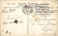 VINTAGE POSTCARD Paris the Royal Street