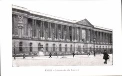 VINTAGE POSTCARD Paris Colonnade Of Louvre
