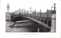 VINTAGE POSTCARD Paris Bridge Alexandre III Maggi