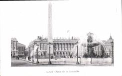 VINTAGE POSTCARD Paris Places Harmony