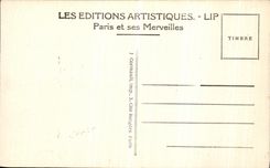 POSTAL Paris L avenida de la VENDIMIA del Bois de Boulogne tomado hacia L Arc de Triomphe