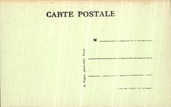 VINTAGE POSTCARD edge of Dirigable Militaire Scout Cop Panorama has Towards the District of L Arc de Triomphe