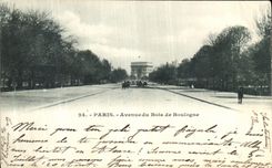 CPA Paris Avenue du Bois de Boulogne 