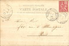 VINTAGE POSTCARD Paris Town hall of the 1st District and German St L Auxerre native