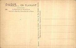 VINTAGE POSTCARD Paris While Strolling the Basilica of the Sacring Heart seen of the Street of the Knight of the Bar