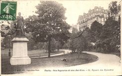 VINTAGE POSTCARD Paris Its Public gardens and its Gardens Public garden of the Virginals
