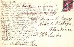 VINTAGE POSTCARD Paris Sainte Vault