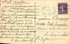 POSTAL Paris Notre Dame de la VENDIMIA y el puente del palacio de L arzobispo