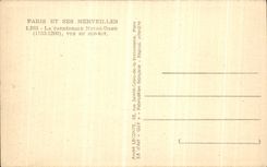 POSTAL Paris de la VENDIMIA y sus maravillas de Notre Dame