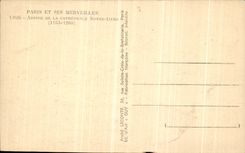 POSTAL Paris de la VENDIMIA y su Apse de las maravillas de Cathedbale Notre Dame