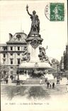 VINTAGE POSTCARD Paris the Statue of the Republic