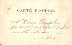 POSTAL Paris de la VENDIMIA el jardin público santo de Marie de la fuente del palacio de L arzobispo