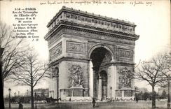 POSTAL Paris de la VENDIMIA Arc de Triomphe de L Etoile