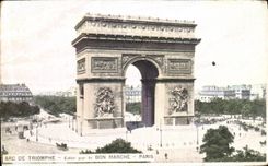 CPA Paris Arc de Triomphe de L Etoile Bon Marche 