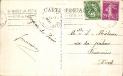 POSTAL Paris de la VENDIMIA Arc de Triomphe