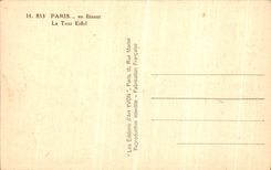 VINTAGE POSTCARD Paris while Strolling Eiffel Tower