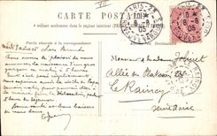 VINTAGE POSTCARD Paris Champre of the Deputies and Statue of the Law