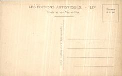 VINTAGE POSTCARD Paris the Palate and the Garden Luxembourg Lion