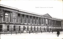 VINTAGE POSTCARD Paris Colonnade of Louvre