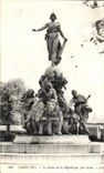 VINTAGE POSTCARD Paris the Statue of the Republic by Dalou