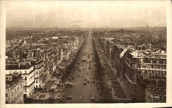 VINTAGE POSTCARD Paris Avenue of the Champs Elysees