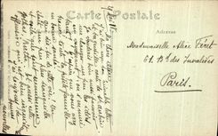 POSTAL Paris L avenida del Bois de Boulogne y L de la VENDIMIA Arc de Triomphe