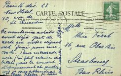 VINTAGE POSTCARD Paris the Large palace of the Champs Elysees