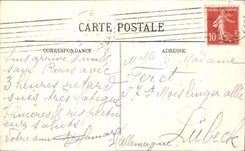 VINTAGE POSTCARD Paris View of the Bridge Alexandre III Barge