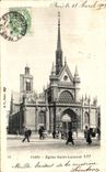 VINTAGE POSTCARD Paris Saint Laurent Church