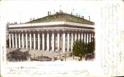 VINTAGE POSTCARD Paris the Stock Exchange