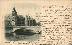 VINTAGE POSTCARD Paris the Caretaker s lodge