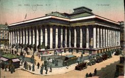 VINTAGE POSTCARD Paris the Stock Exchange