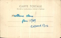 VINTAGE POSTCARD Paris Garden of Tileries and street of Rivoli