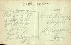 VINTAGE POSTCARD Paris Crowns Montmartre Heart