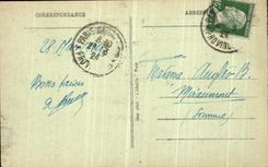 Panorama de Paris de la POSTAL de la VENDIMIA en el Seine Pavillon de Flore de Notre Dame ISCED y el panteon