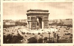 POSTAL Paris de la VENDIMIA nuestros lugares hermosos L estrella de Paris