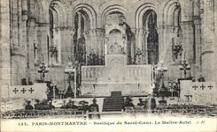 VINTAGE POSTCARD Paris Montmartre Basilica of the Sacring Heart