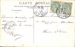 VINTAGE POSTCARD Paris Friendships the Madeleine