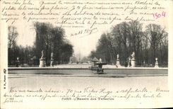 VINTAGE POSTCARD Paris Basin of Tileries