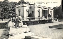 VINTAGE POSTCARD Bois de Boulogne Castle of Trifle
