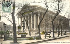 VINTAGE POSTCARD Paris Church of the Madeleine