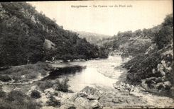 VINTAGE POSTCARD Gargilesse Hollow Sight of the Black Bridge