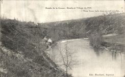 VINTAGE POSTCARD Loop of Hollow the Mill and Village of the Pine