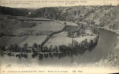 VINTAGE POSTCARD Surroundings of Gargilesse Edges of the Hollow one