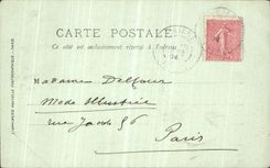 VINTAGE POSTCARD the Dauphine Cascade of L Oursiere